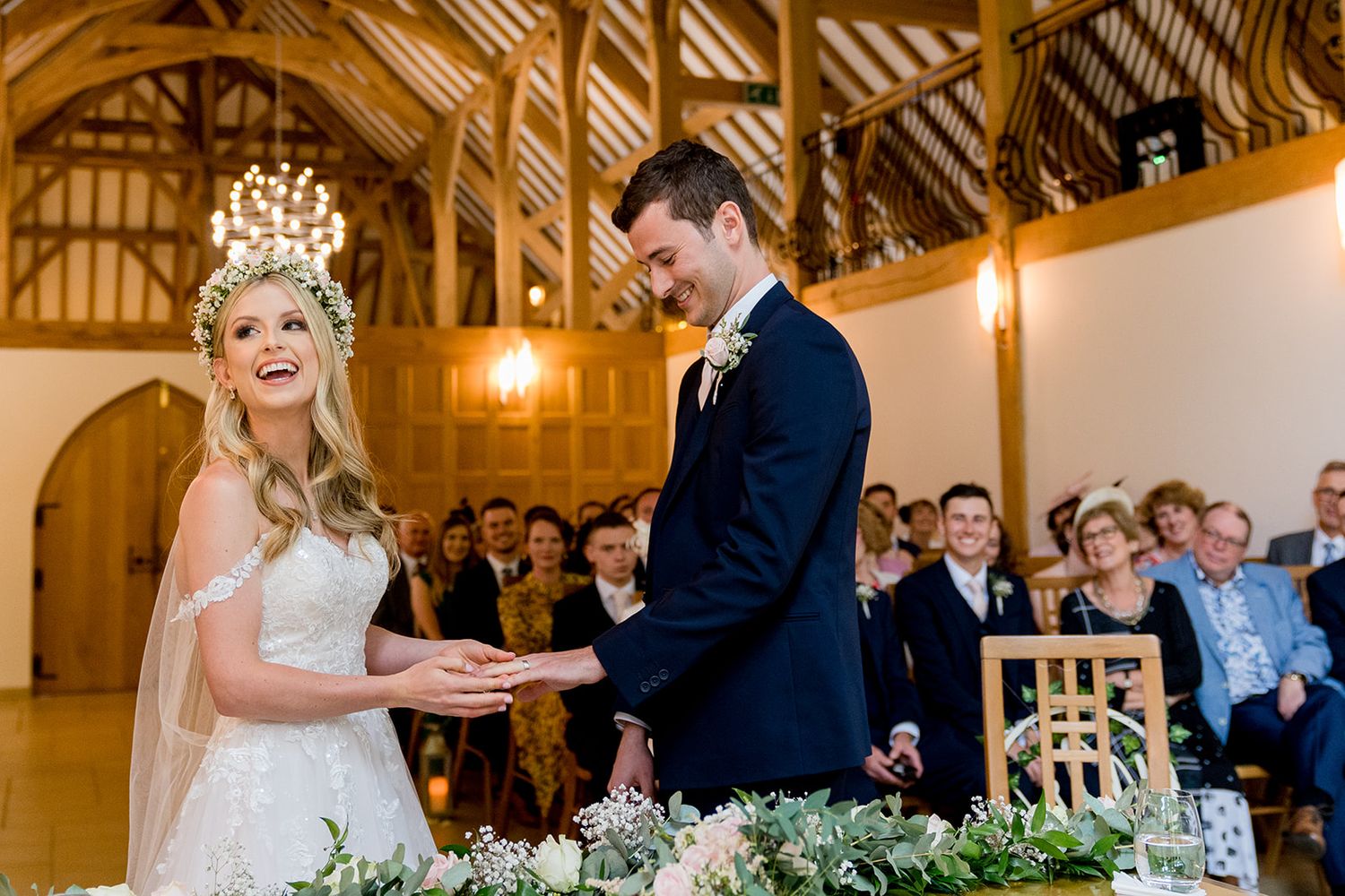 Rivervale Barn ceremony rings