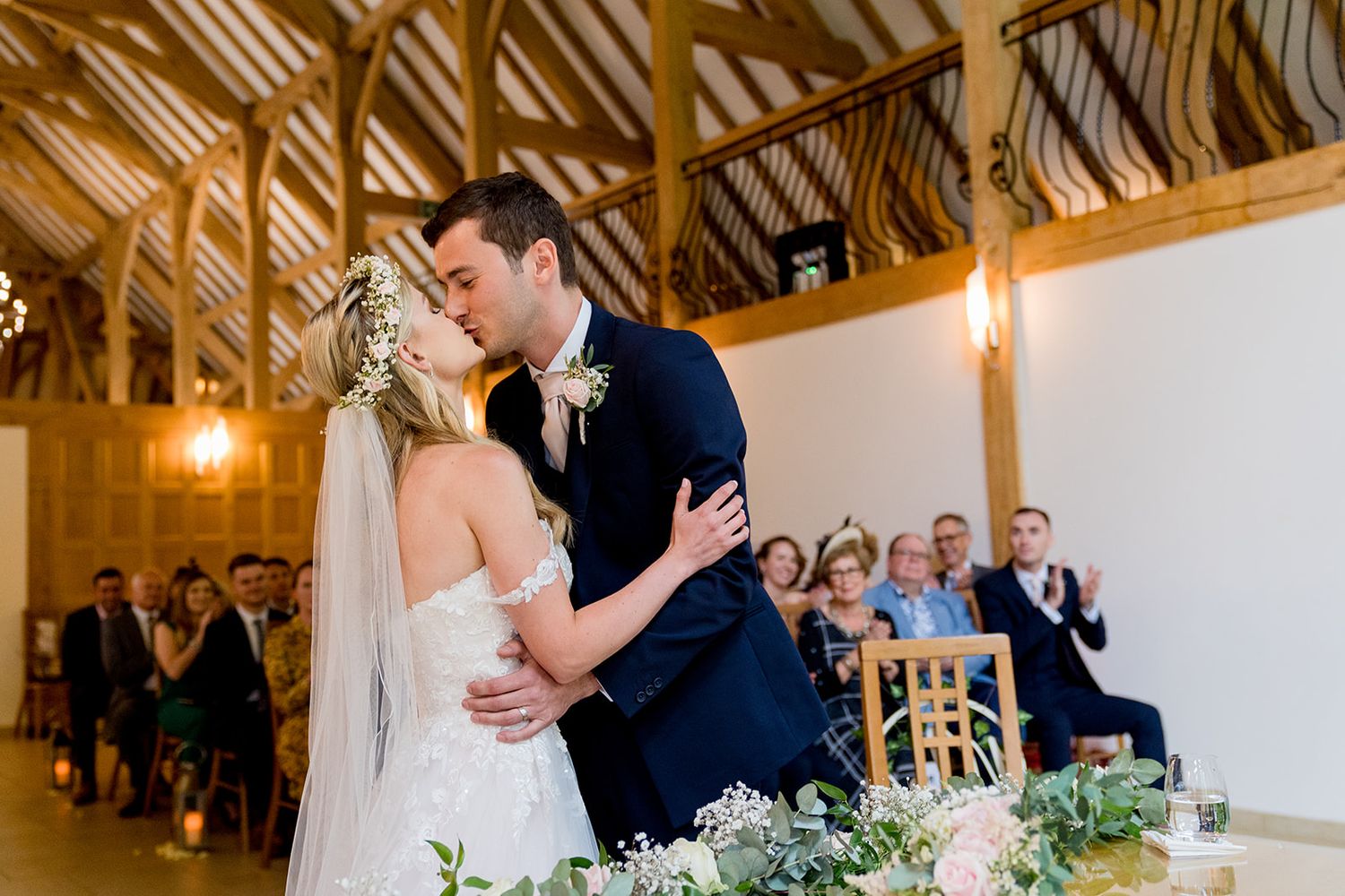 first kiss as husband and wife
