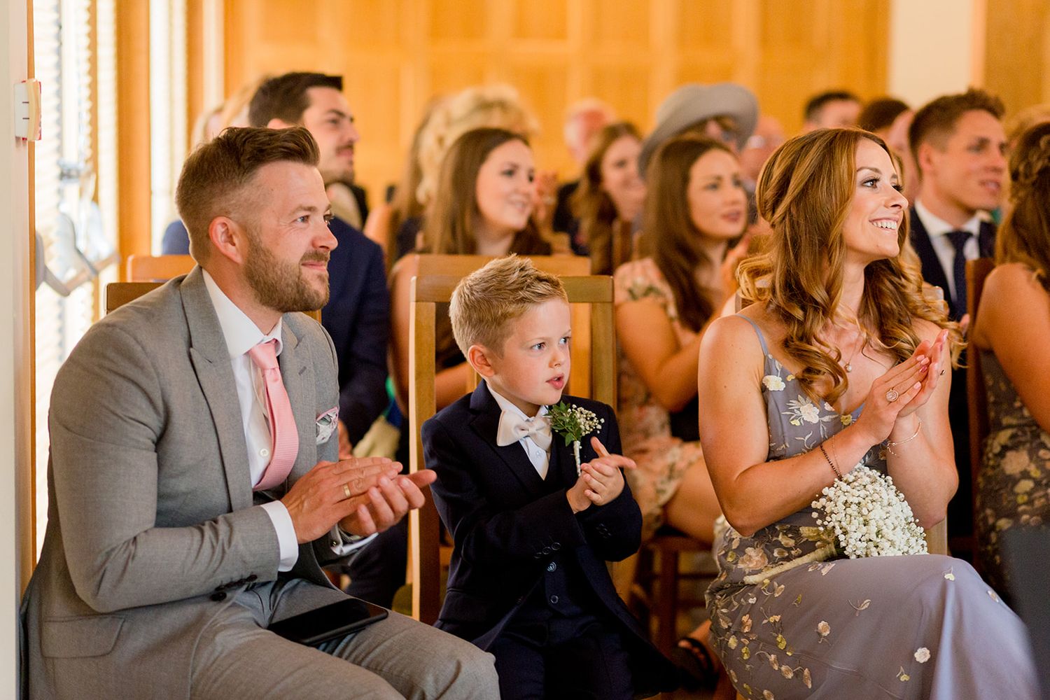 happy guest celebrate wedding ceremony