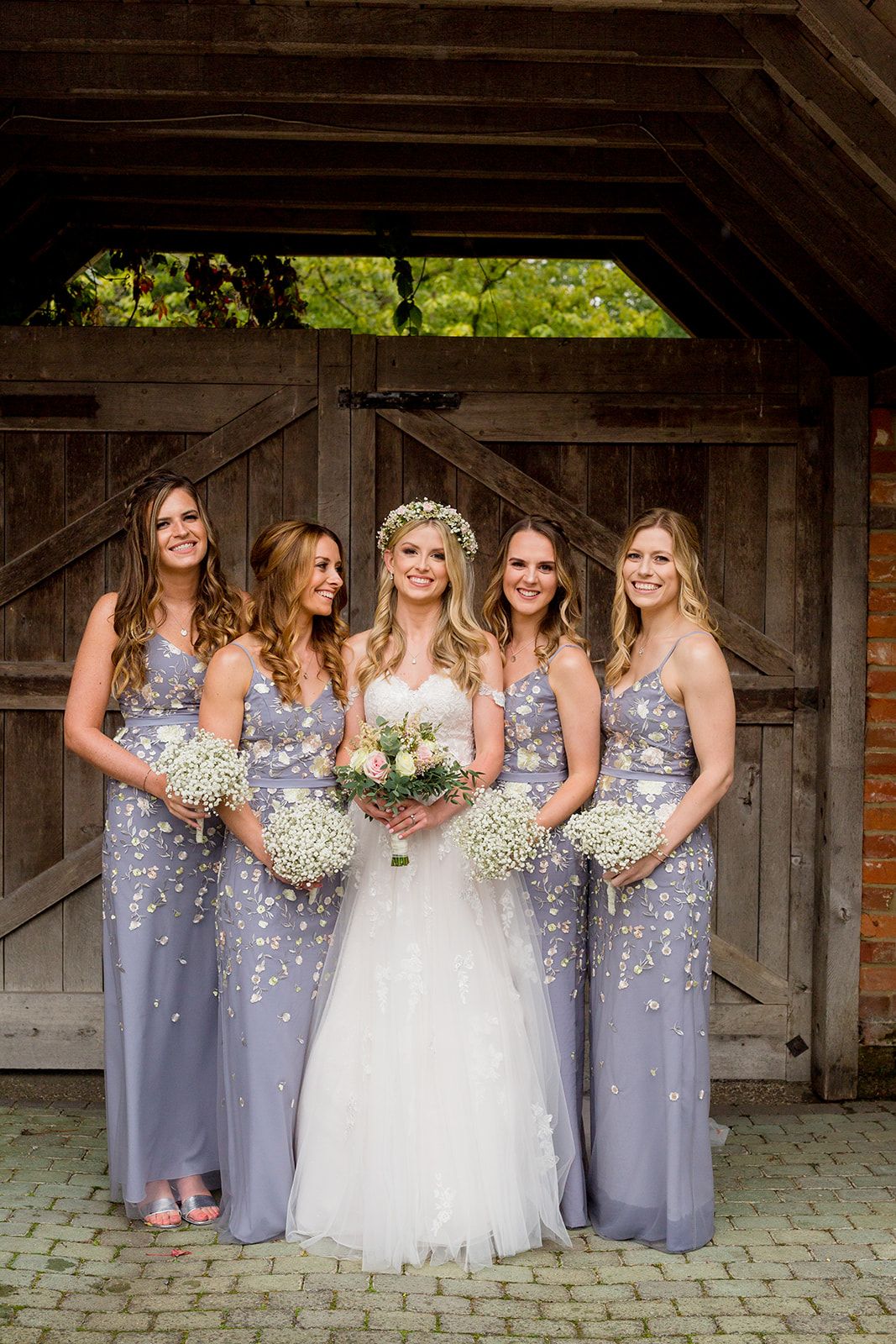 bridesmaid group shot
