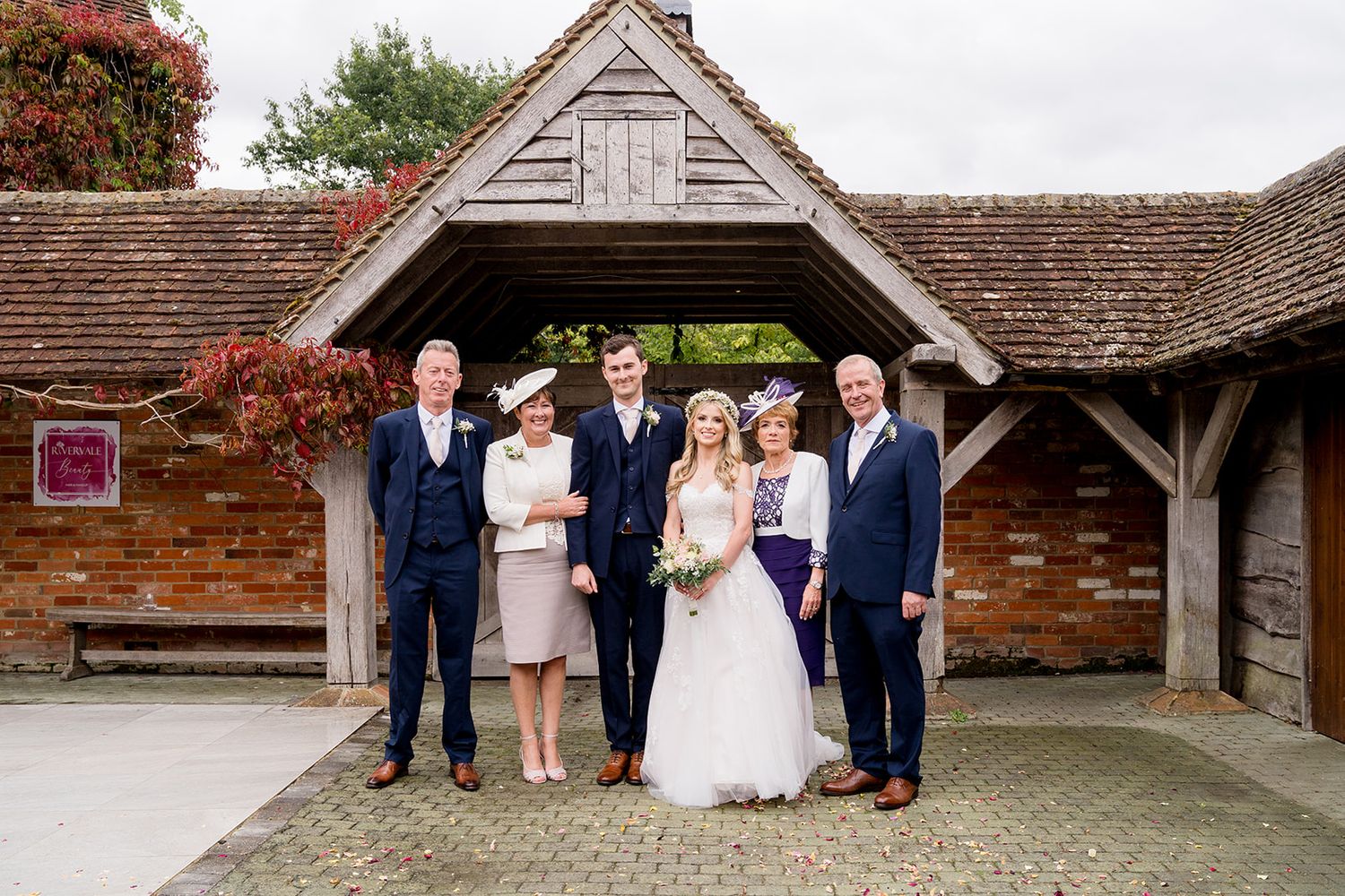 Family group photos at Rivervale Barn