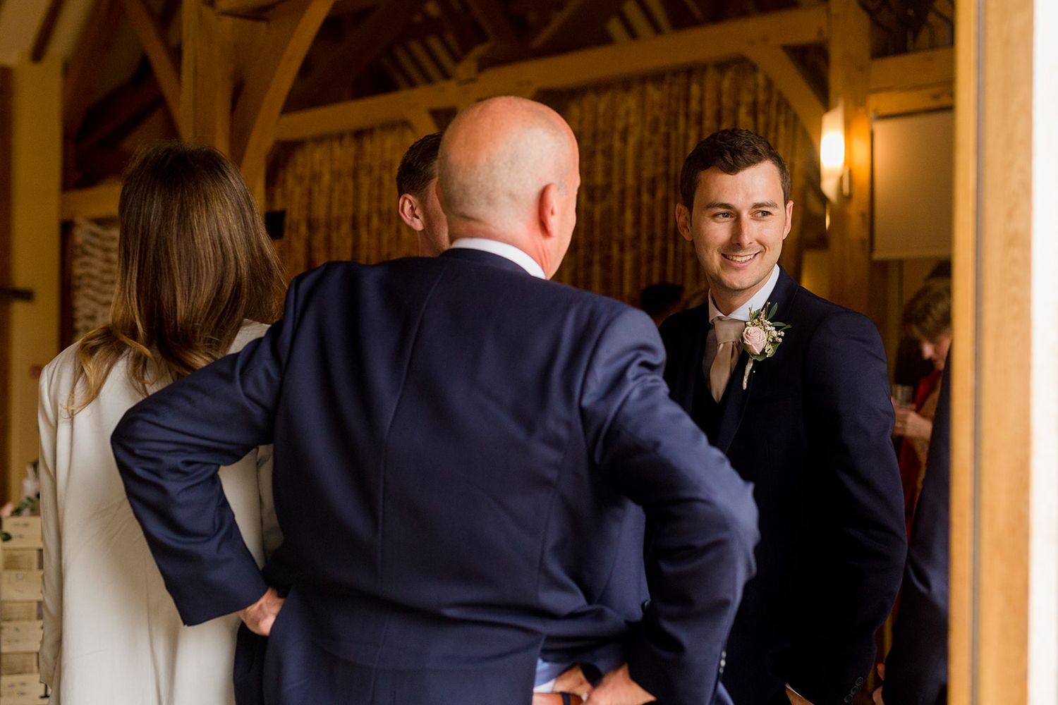 candid portrait of groom