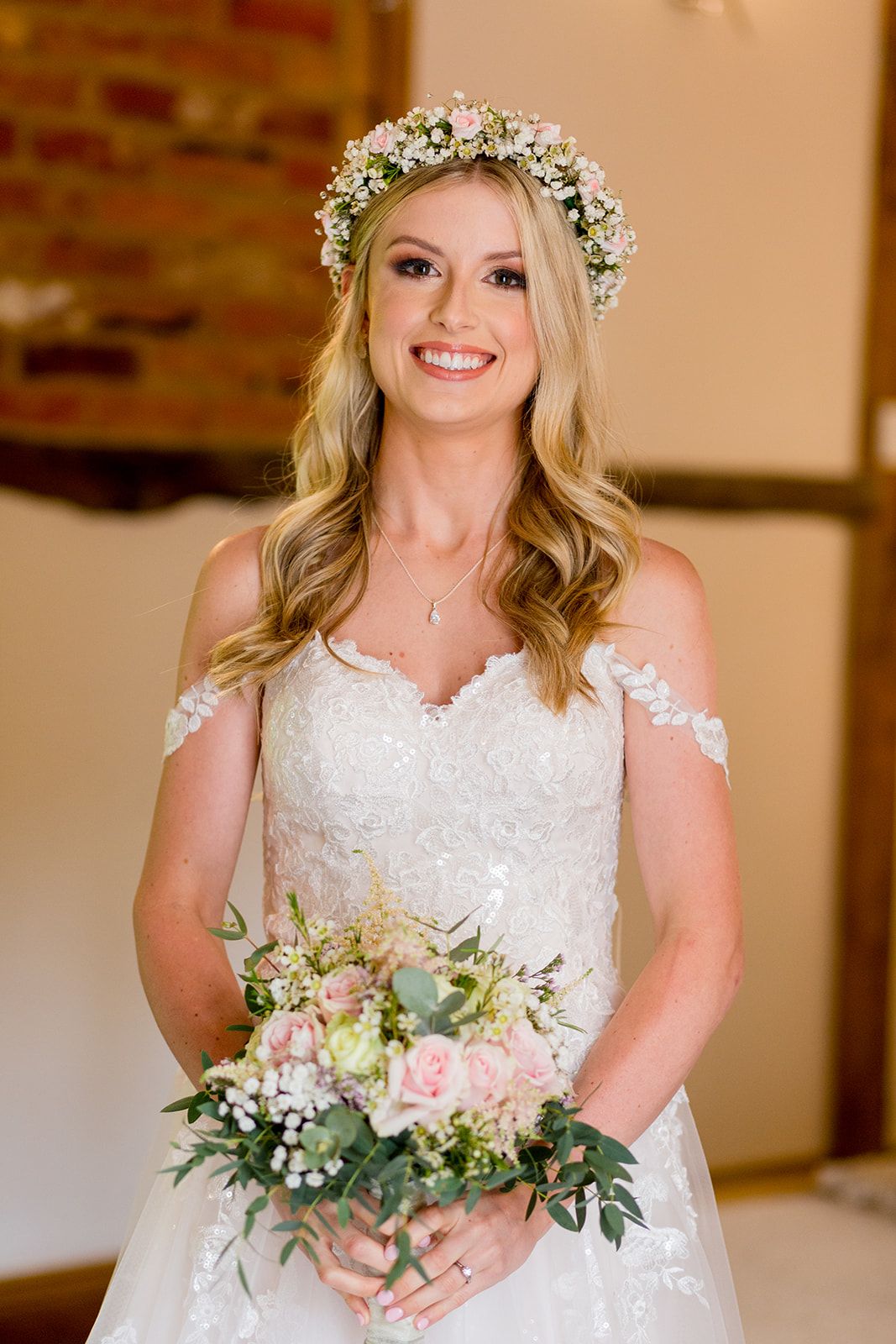 happy bride ready for wedding