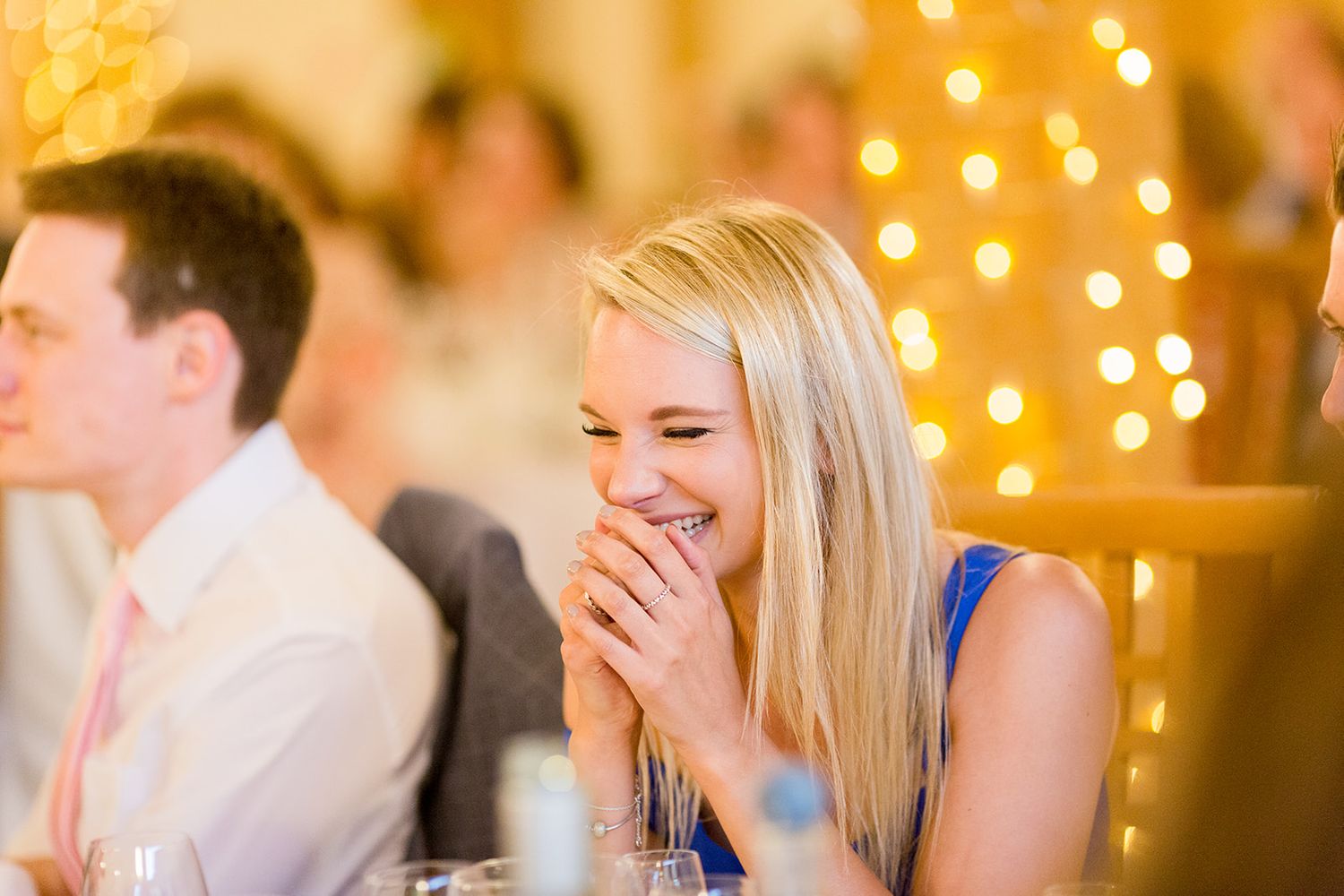 giggling guests