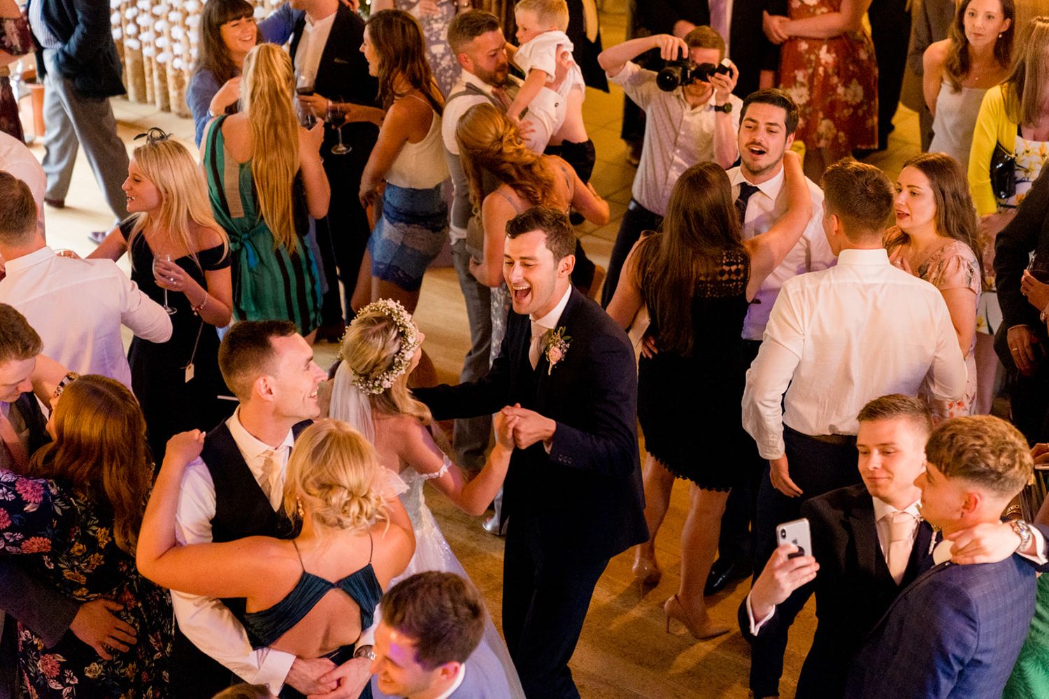 full dance floor wedding band