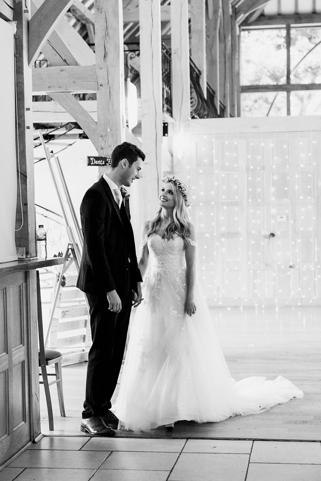 waiting to enter wedding breakfast