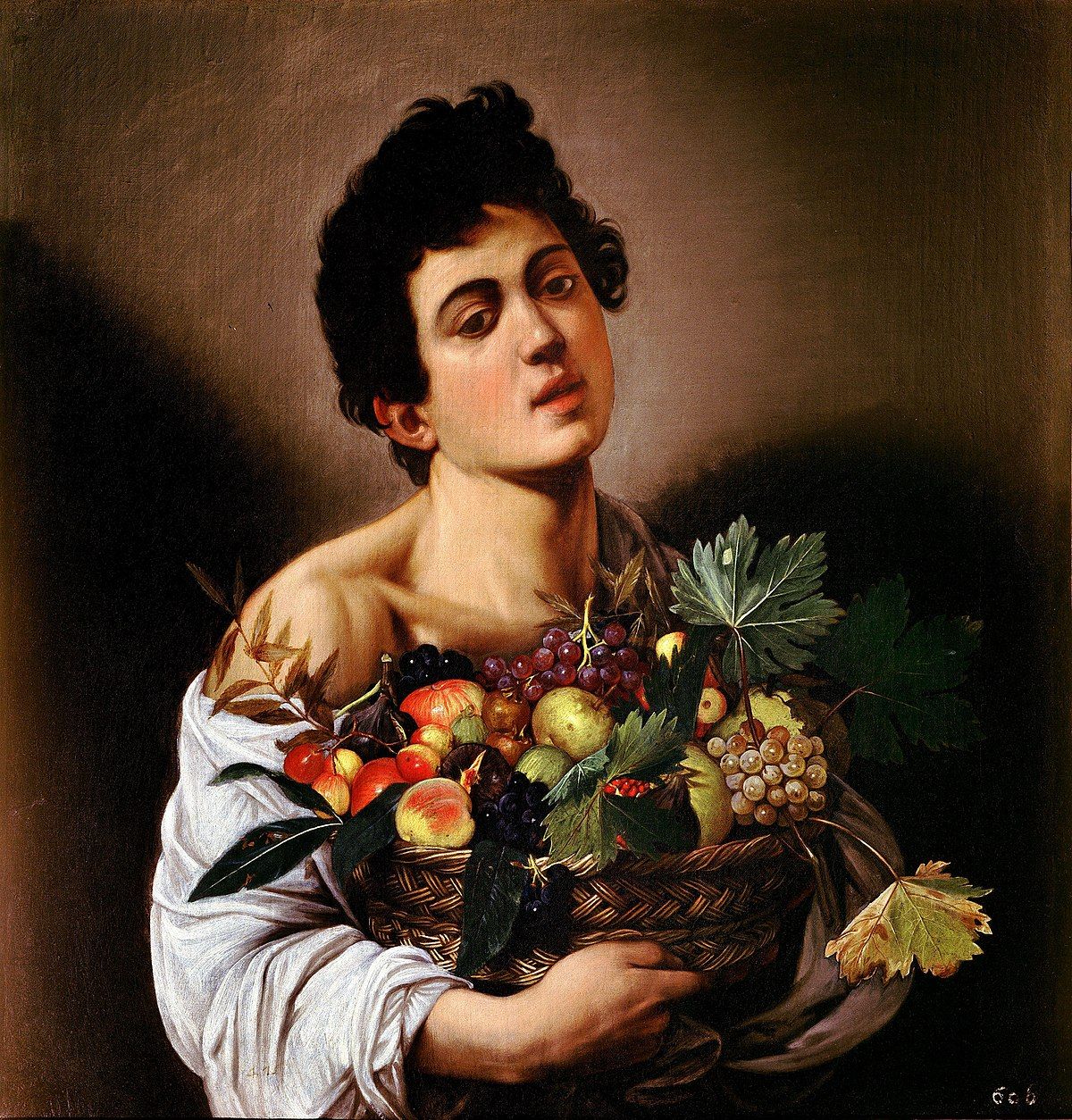 Caravaggio 'Boy with a basket of fruit'