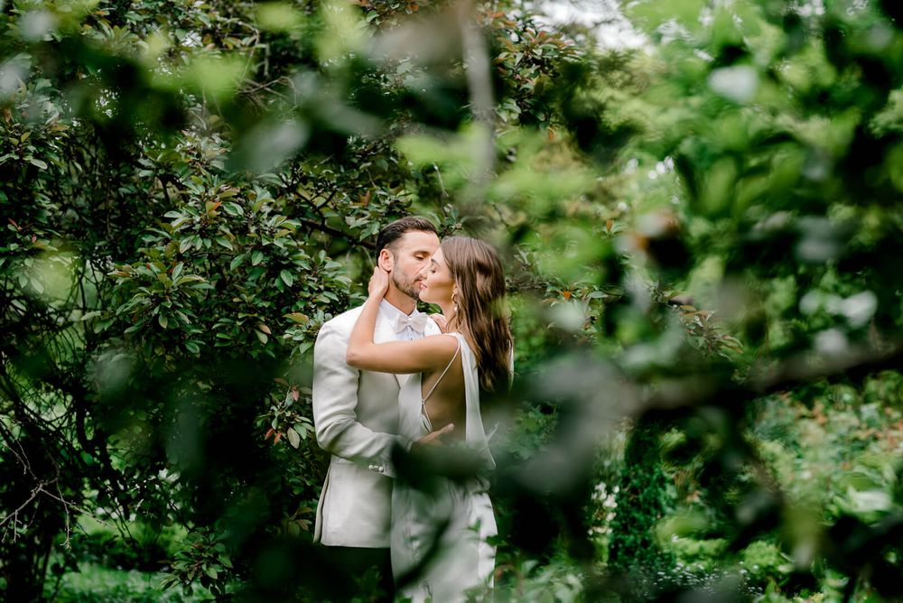 Wedding portraits of bride and groom at a park in Sydney