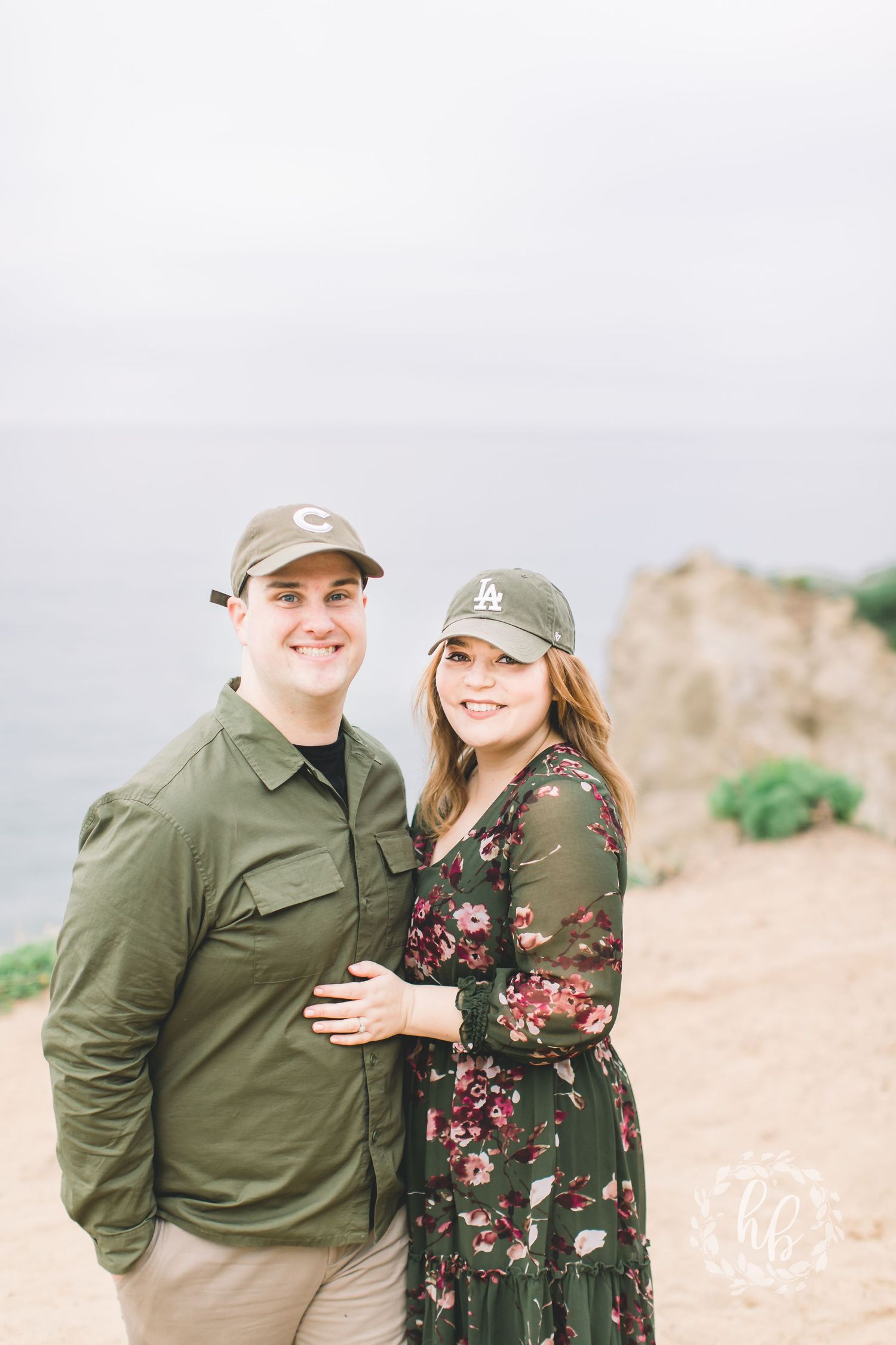 Malibu beach engagement photos