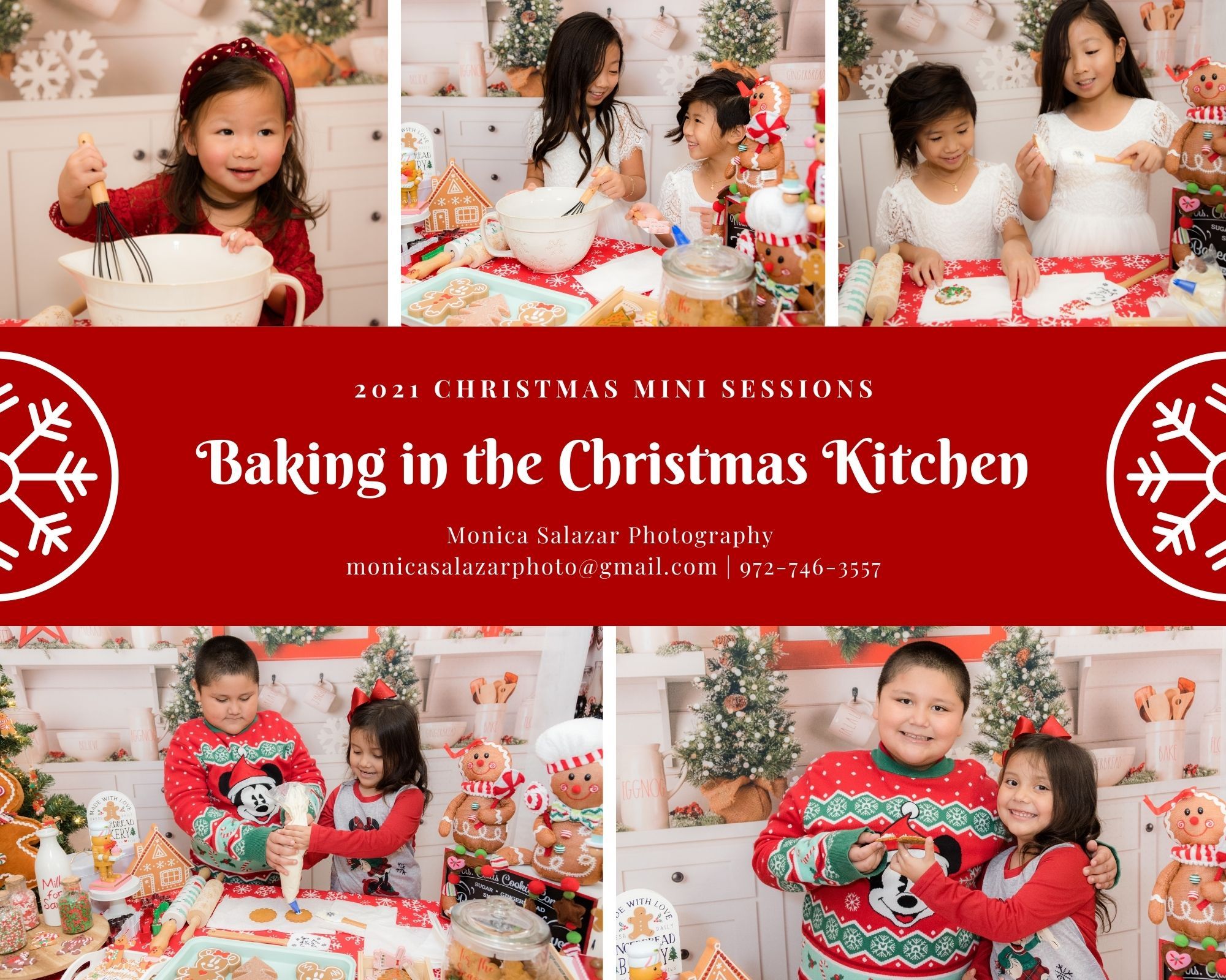 christmas kitchen baking cookie decorating mini sessions dallas texas