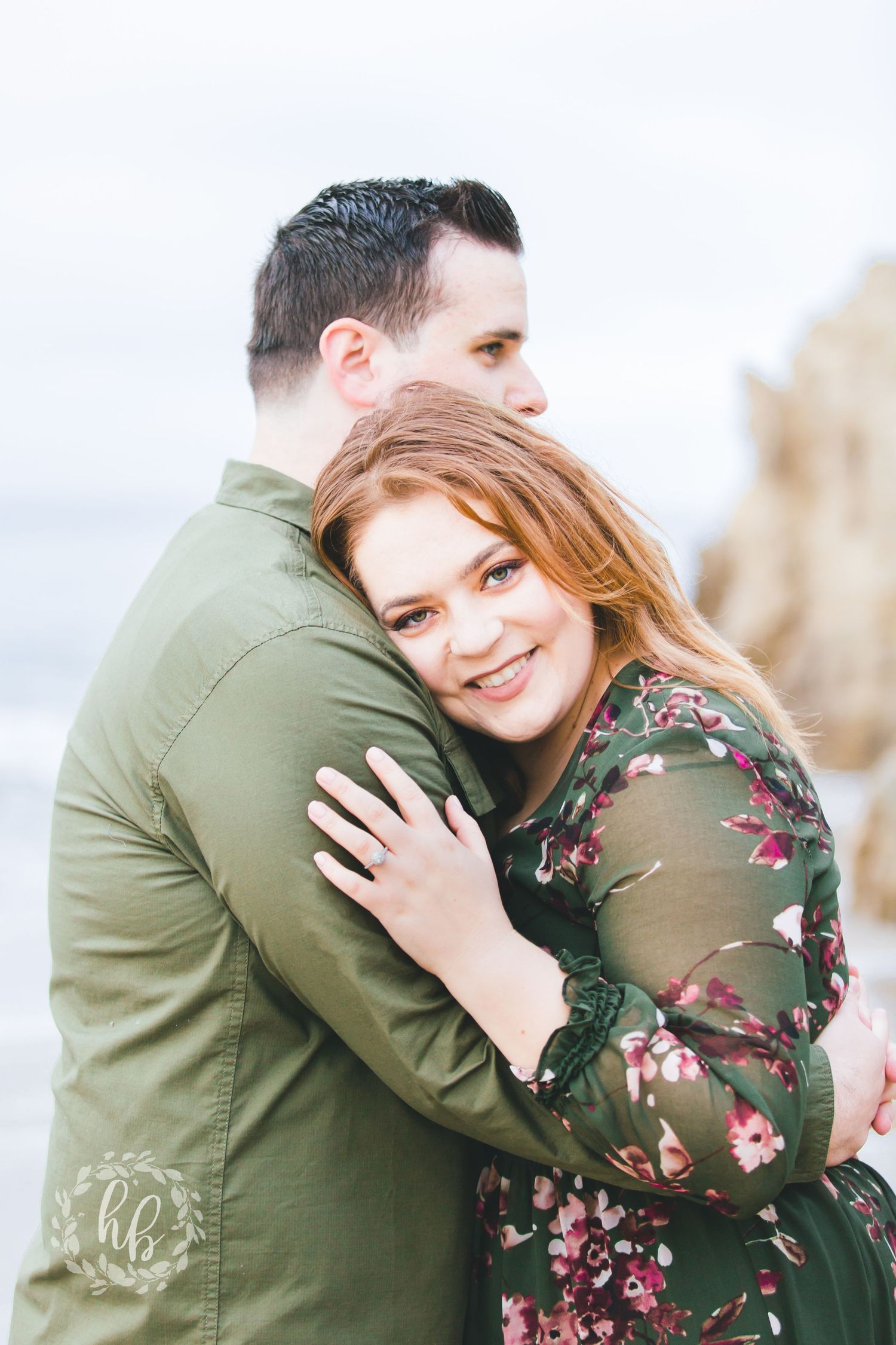 Malibu beach engagement photos