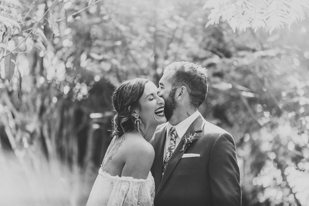Bride and Groom at Tangiaro