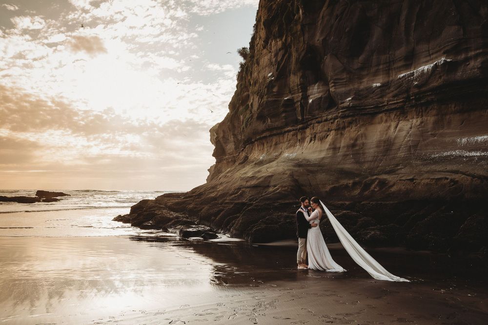 Bridal Couple on the Beach