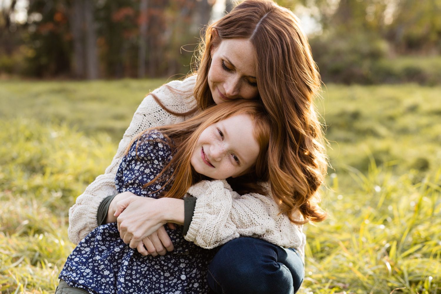 Mother and daughter family photo, Newburgh, New York