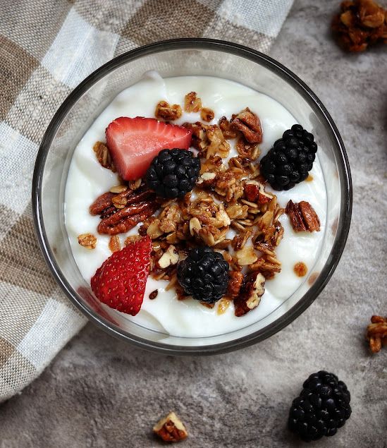 Yogurt with berries and oats Foodtography Commercial Photography Print Download