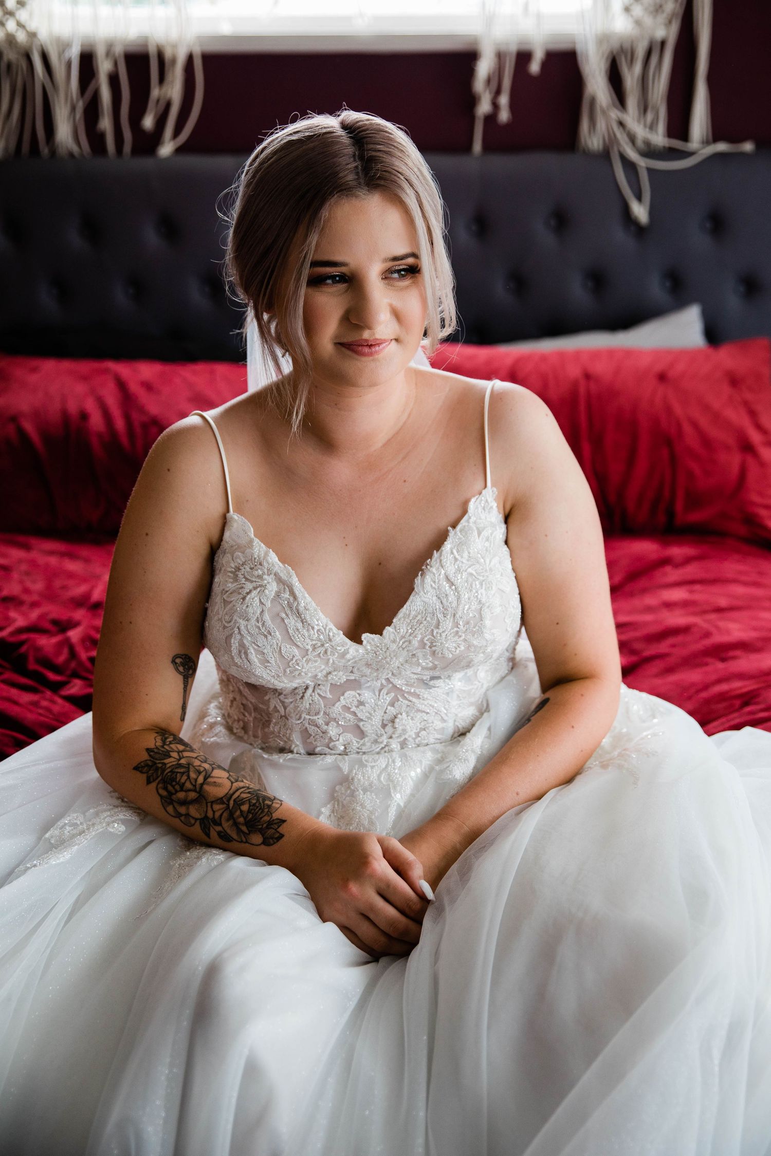 Bride pre-ceremony