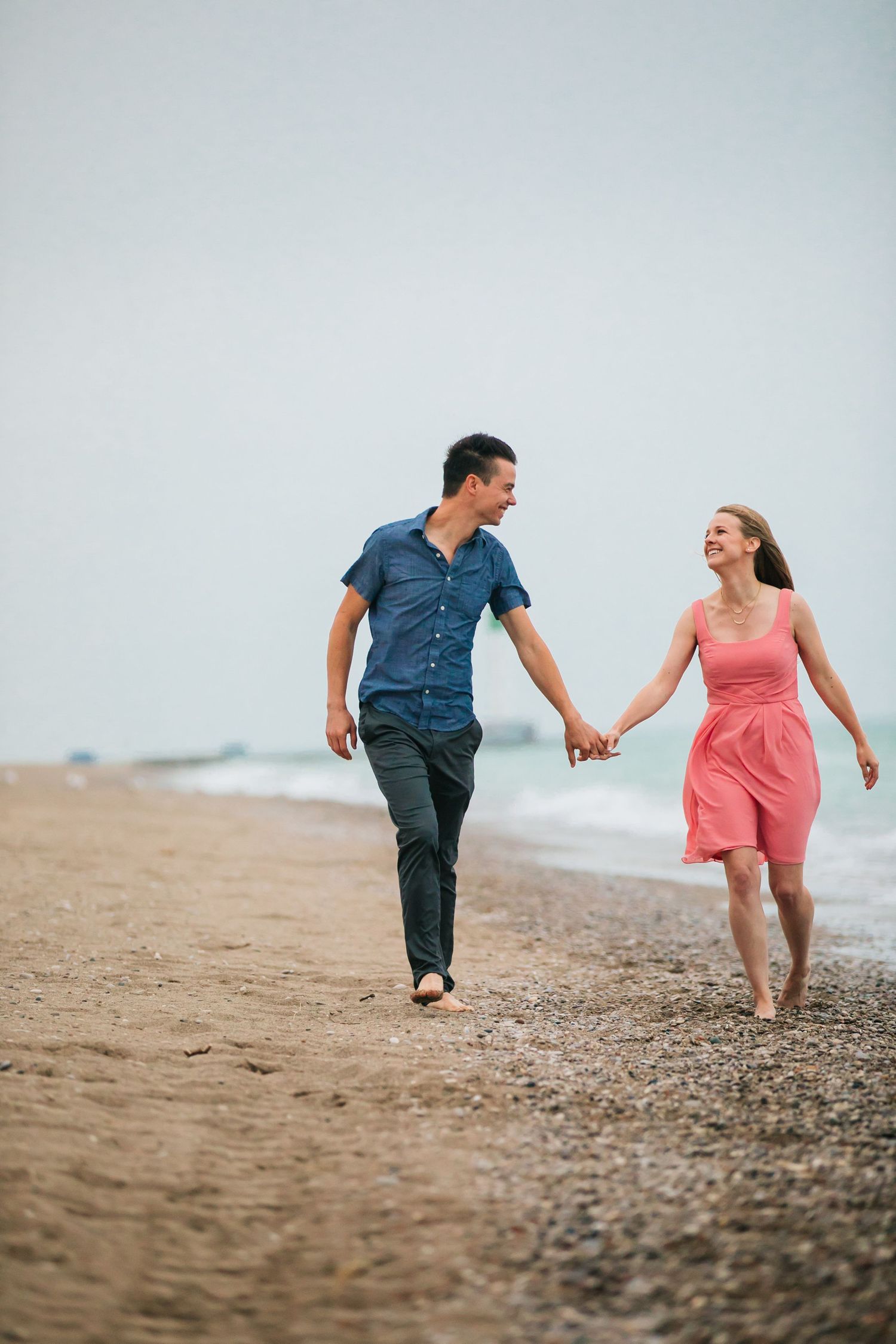 Grand Bend Beach Ontario engagement photos by Shawn Van Daele