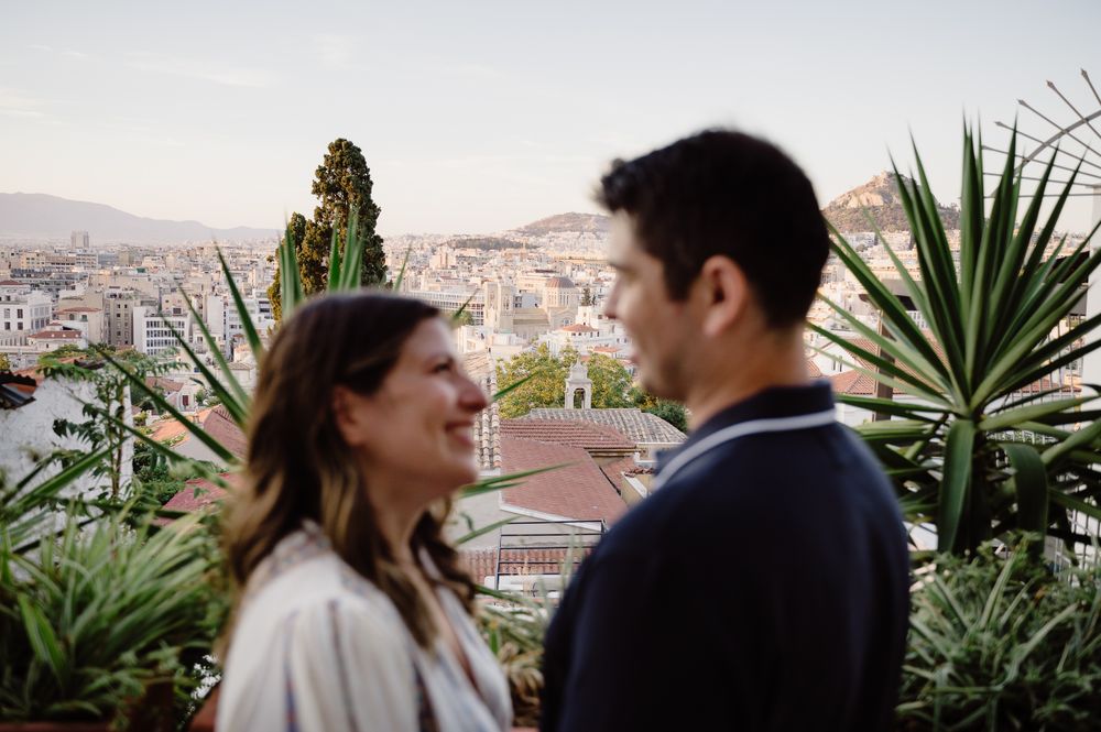 intimate couple photoshoot in Plaka Athens center