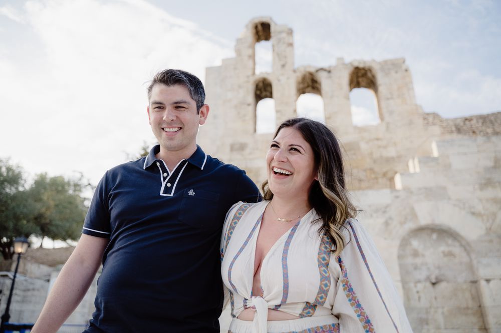 intimate couple photoshoot in Athens center