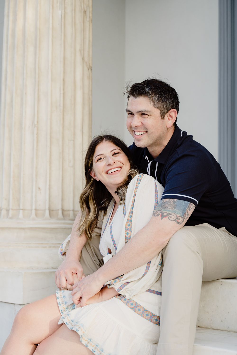 intimate couple photoshoot in Athens center