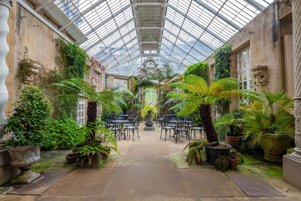 Harlaxton Manor conservatory, Grantham, Lincolnshire