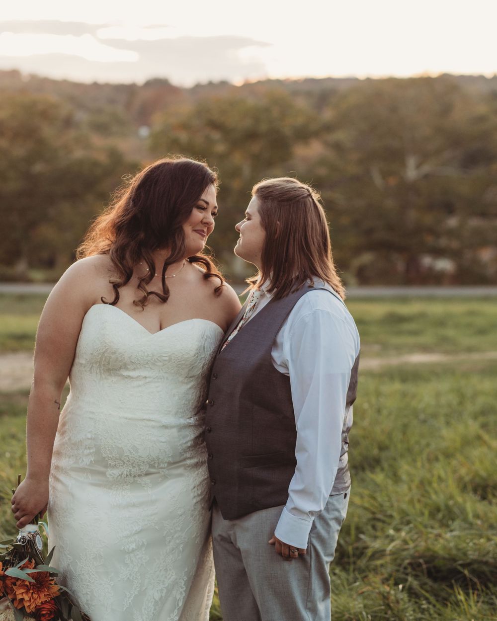 Professional wedding photo - brides