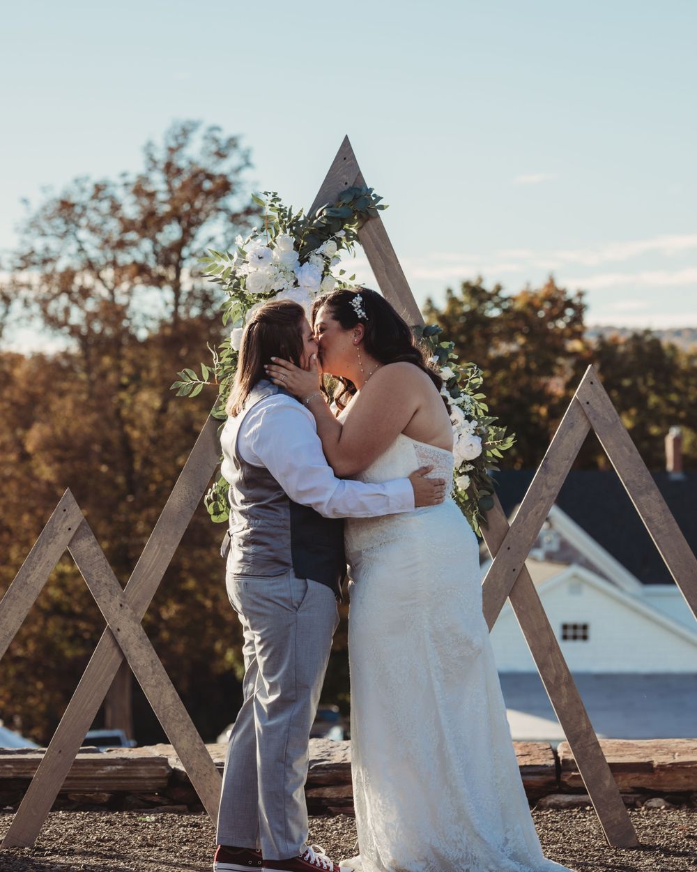 Professional wedding photo - brides