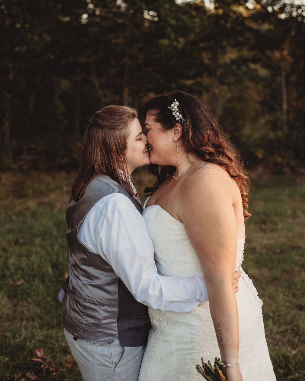 Professional wedding photo - brides