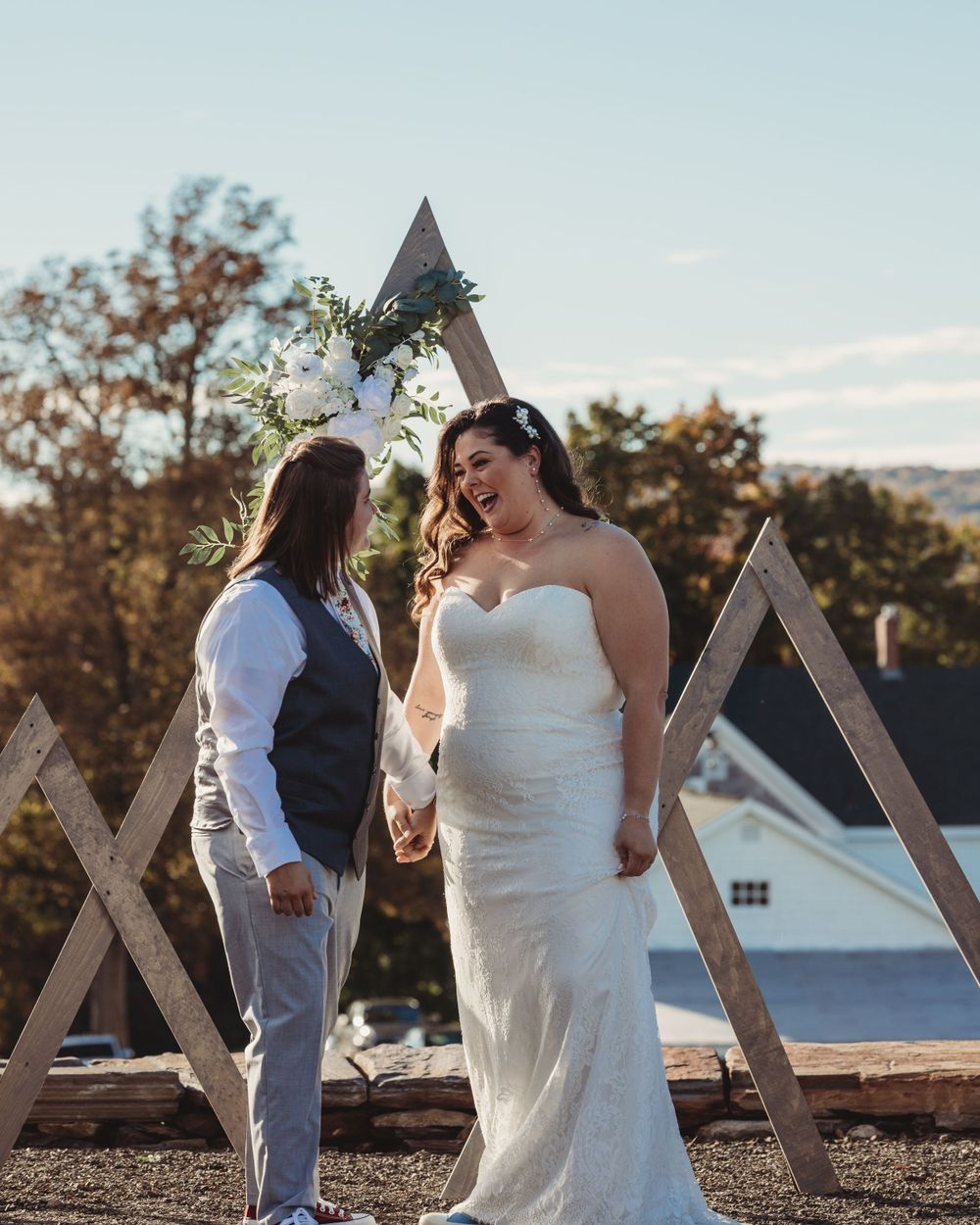 Professional wedding photo - brides