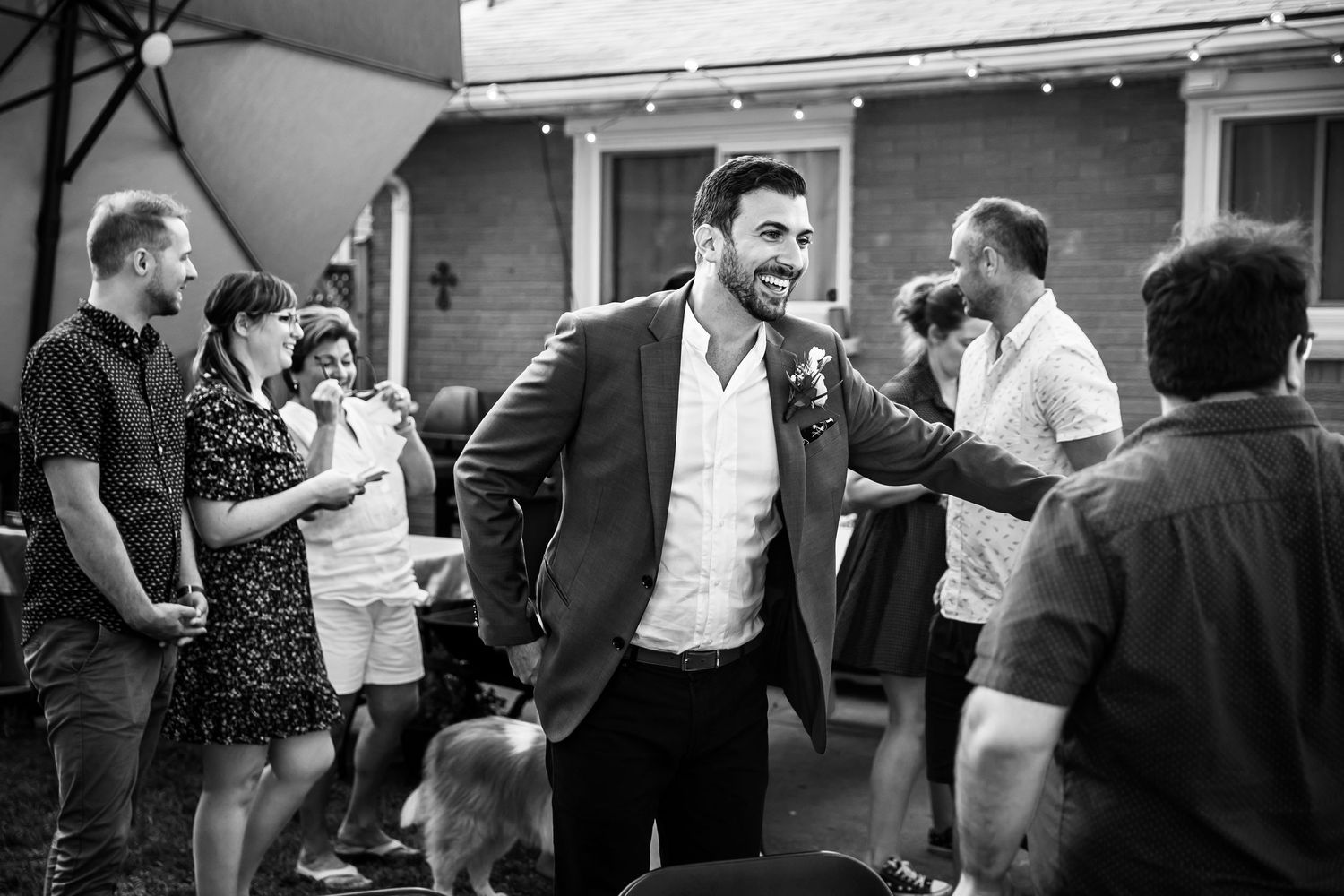 London Ontario Surprise Backyard Pop Wedding Photography by Shawn Van Daele