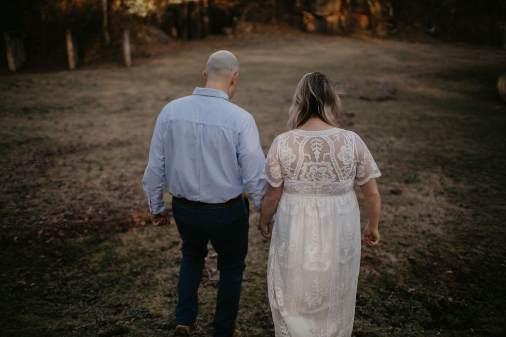 NC engagement photographer Valdese photographer waterfall adventure engagement north carolina elopement adventure photos