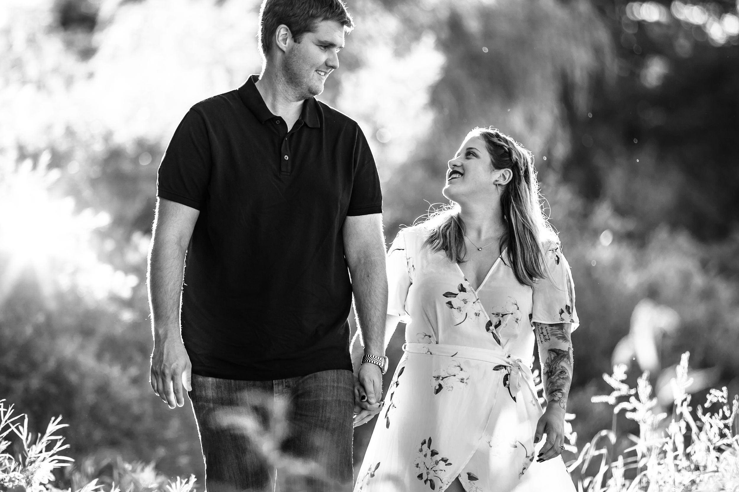 Cute and quirky engagement photos at Fanshawe Conservation Area London Ontario by wedding photographer Shawn Van Daele