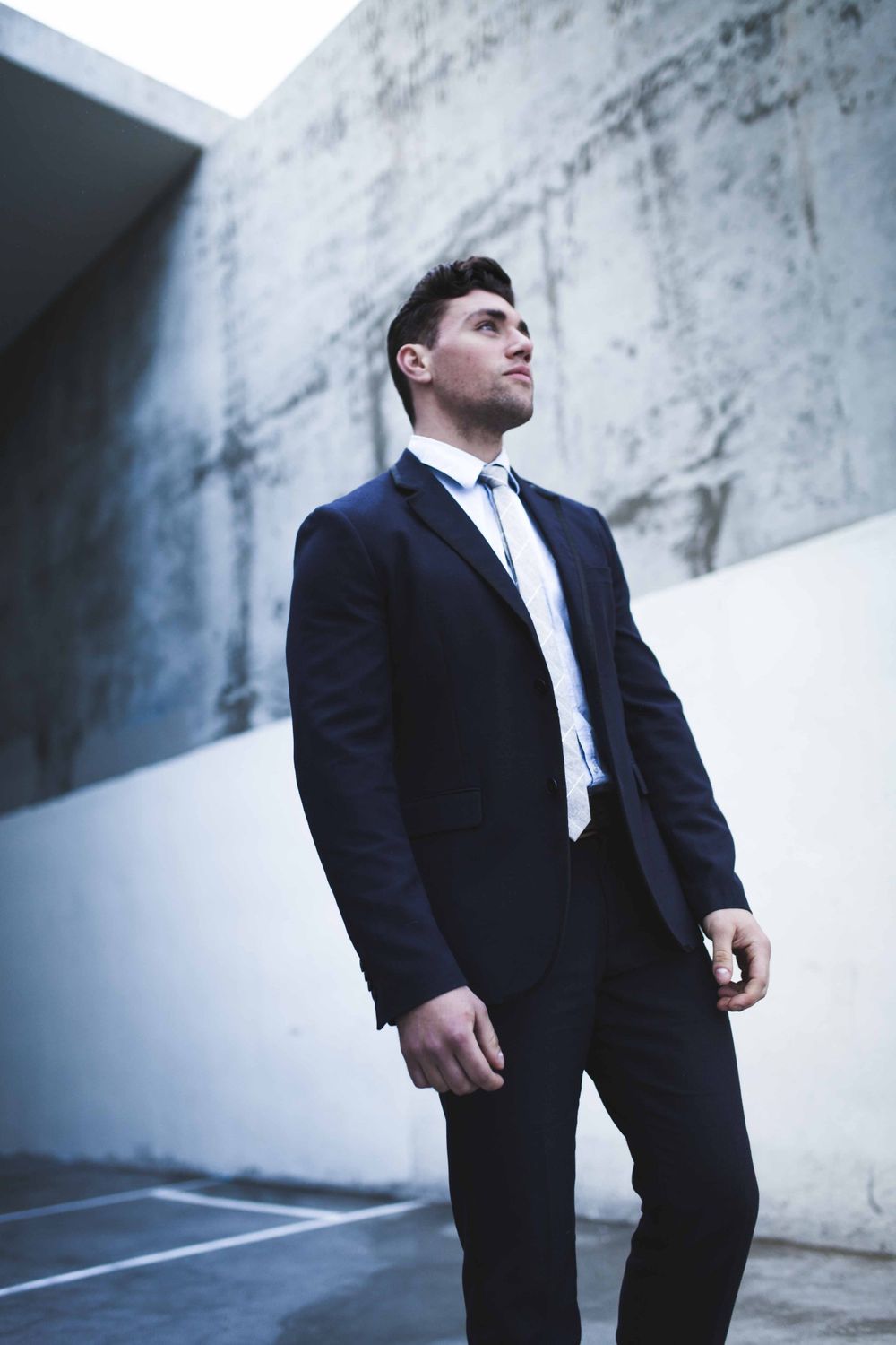Actor Christian James Suit Men's Fashion Trends Handball Court Venice Beach Interview Magazine