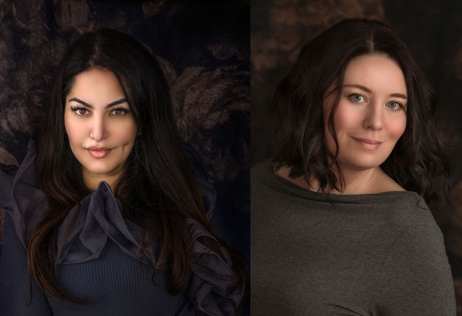 Studio headshots of Award winning and PPOC accredited photographers Ammara Crittenden and Tamara Taylor