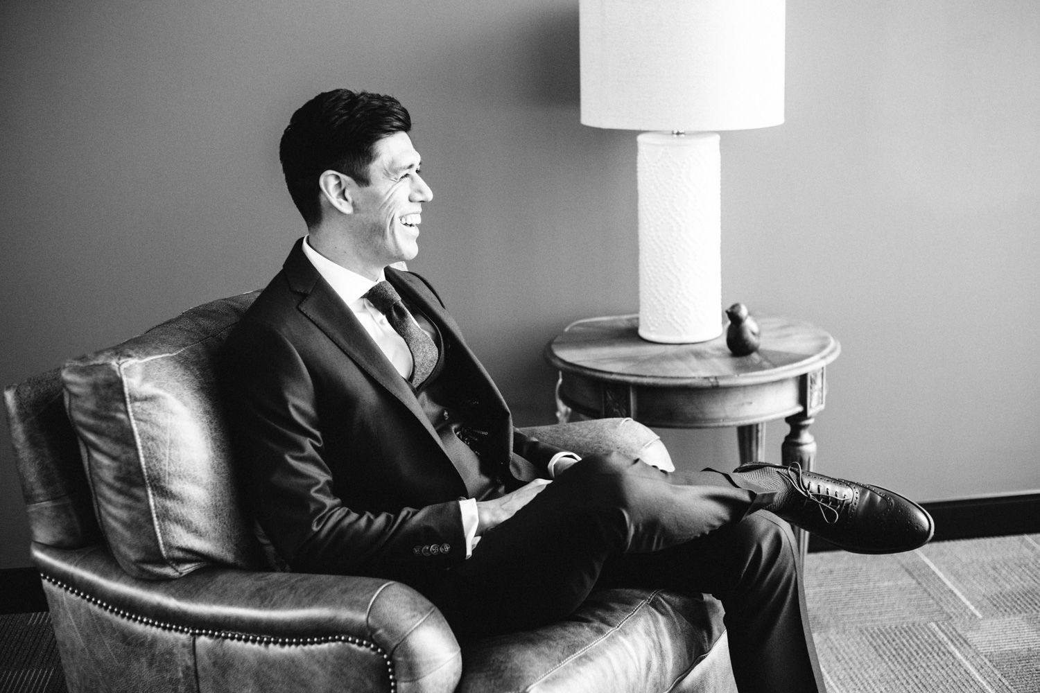 Groom prep for a Hudson Valley wedding