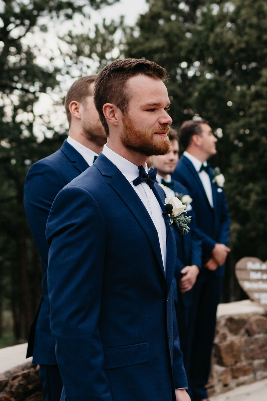 emotional portraits, groom, ceremony, colorado, mountain, wedding, golden, best colorado wedding, mansion, beautiful
