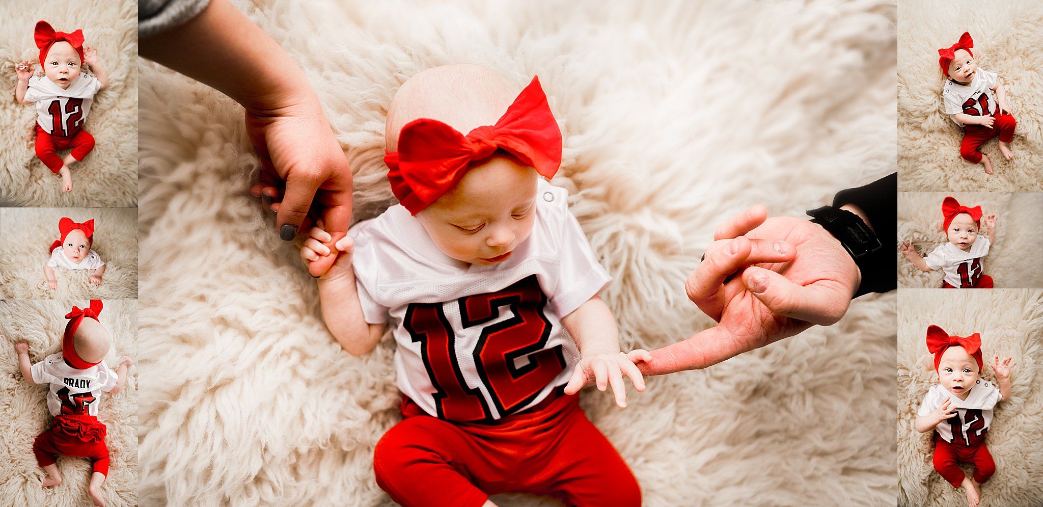Boston newborn photographer, Tom Brady jersey, Newborn photographer with props