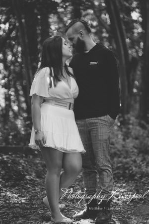 Black & White Naturally posed engagement photography at Liverpool Festival Gardens by Photography Liverpool