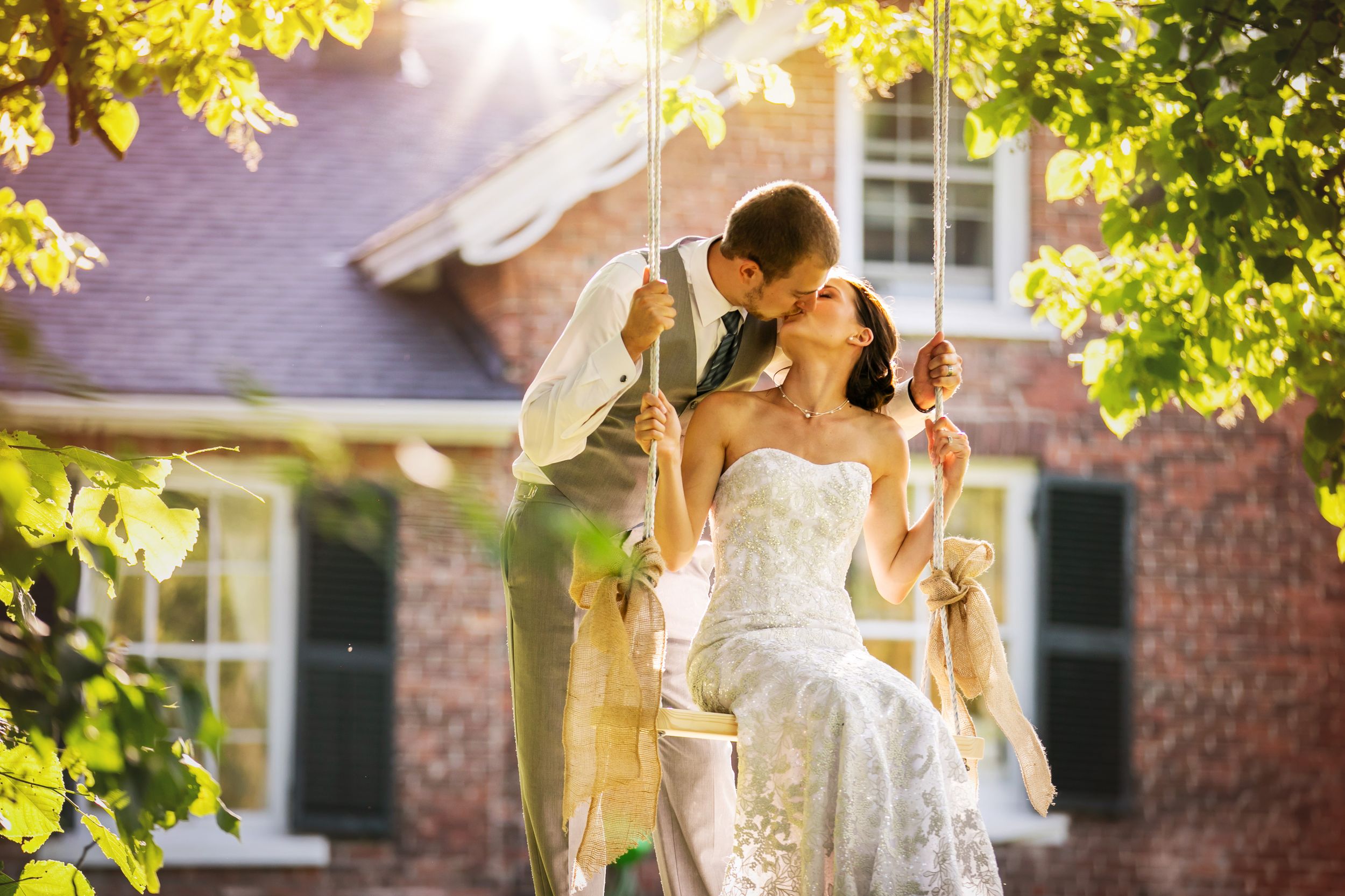 Rustic Farmhouse Backyard Wedding Photos by London Ontario Photographer Shawn Van Daele