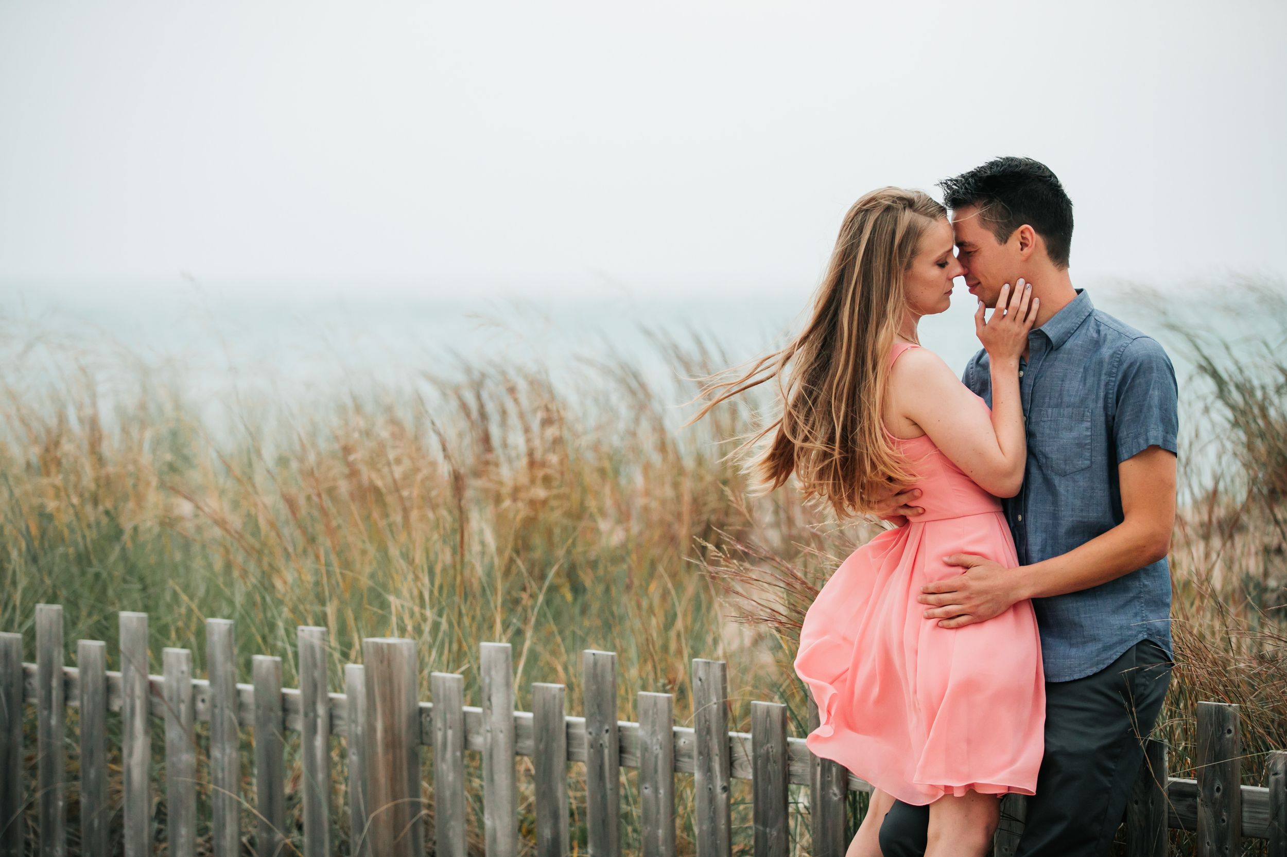 Grand Bend Beach Ontario engagement photos by Shawn Van Daele