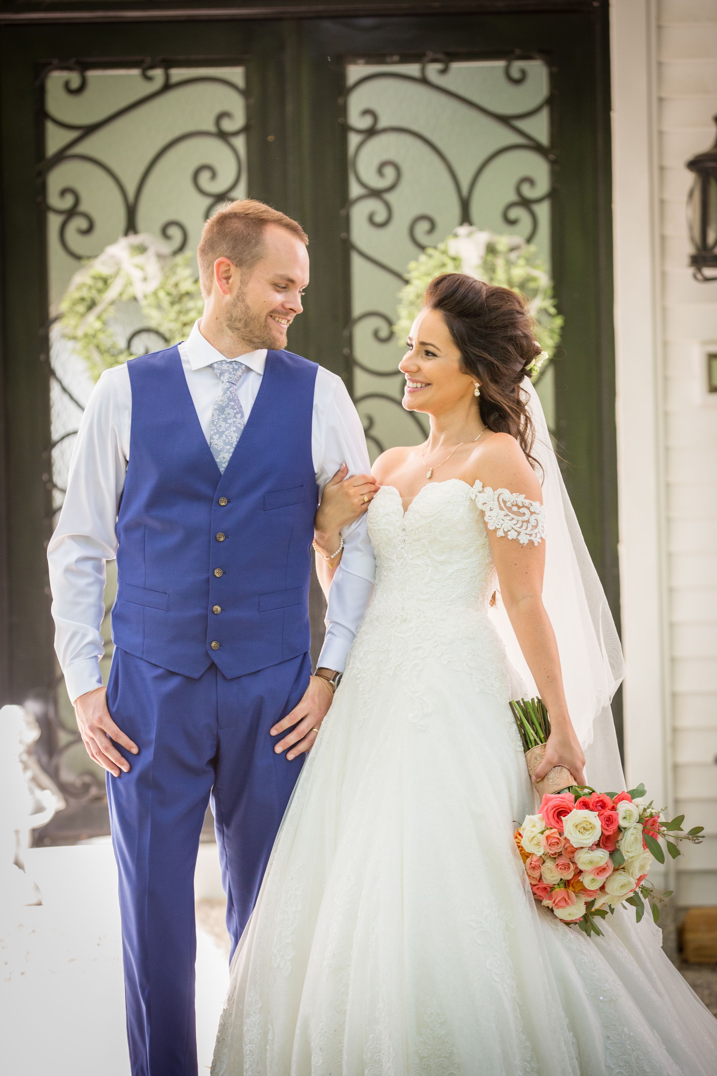 bridal and groom portrait michigan wedding photographer