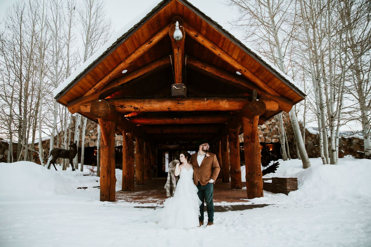 Bride and Groom Portraits for Jackson Hole, WY Elopement by Carli Layton Photography, a Texas Elopement Photographer.