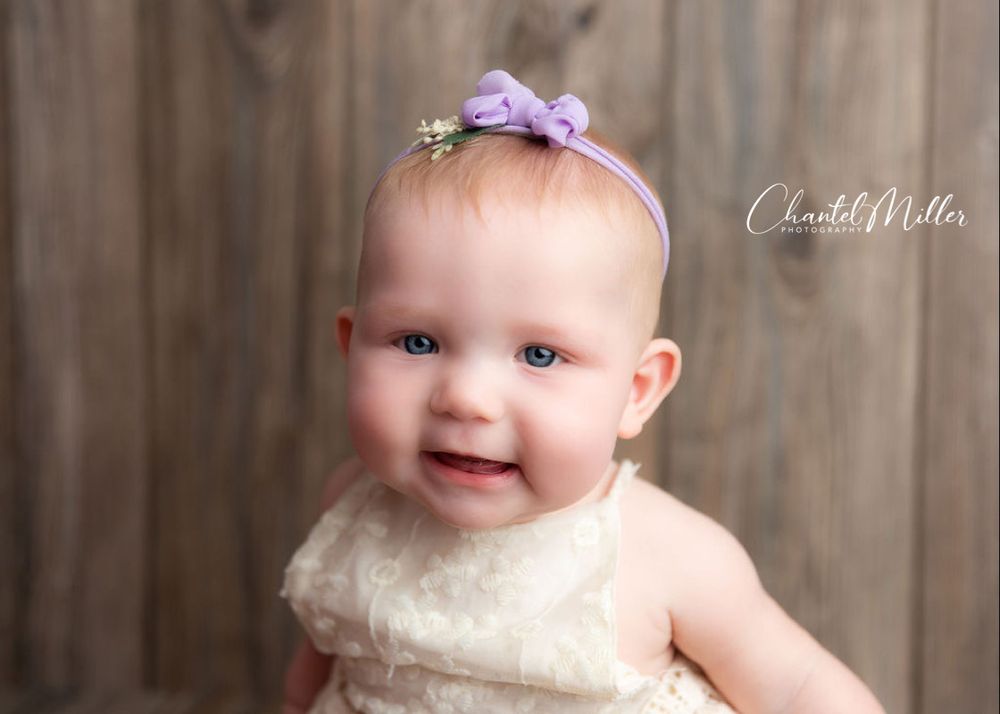 baby girl smiling
