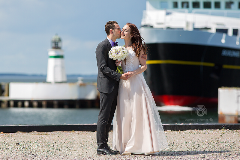 Wedding couple at Aeroe Festival 2017.