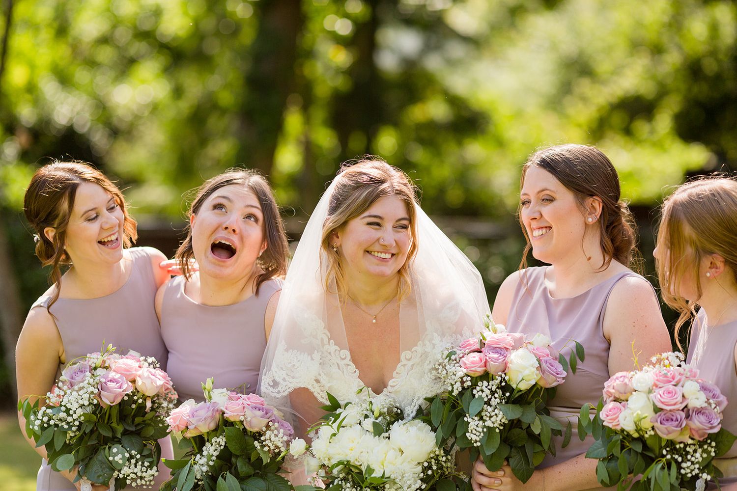 bridesmaid candid photo