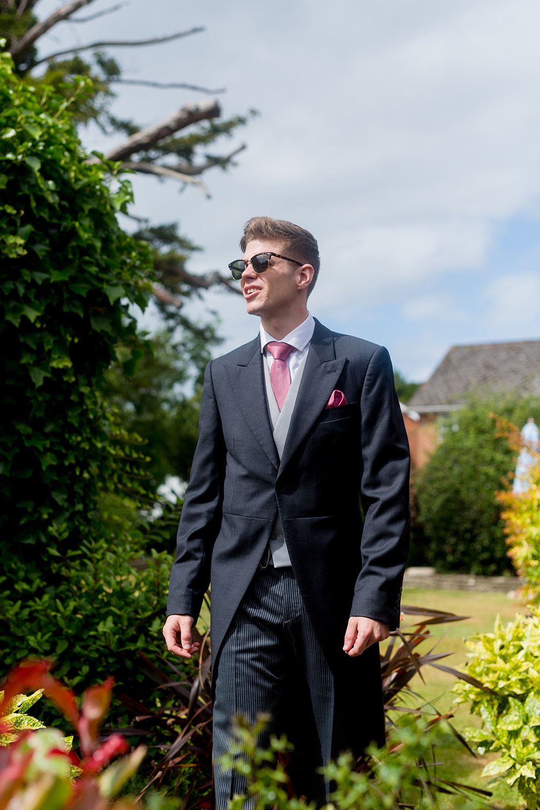3 piece morning suit wedding style