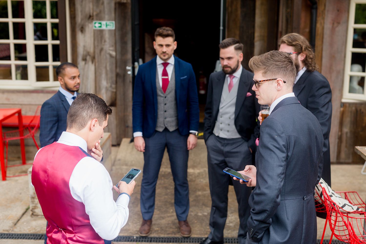 guests waiting at a pub