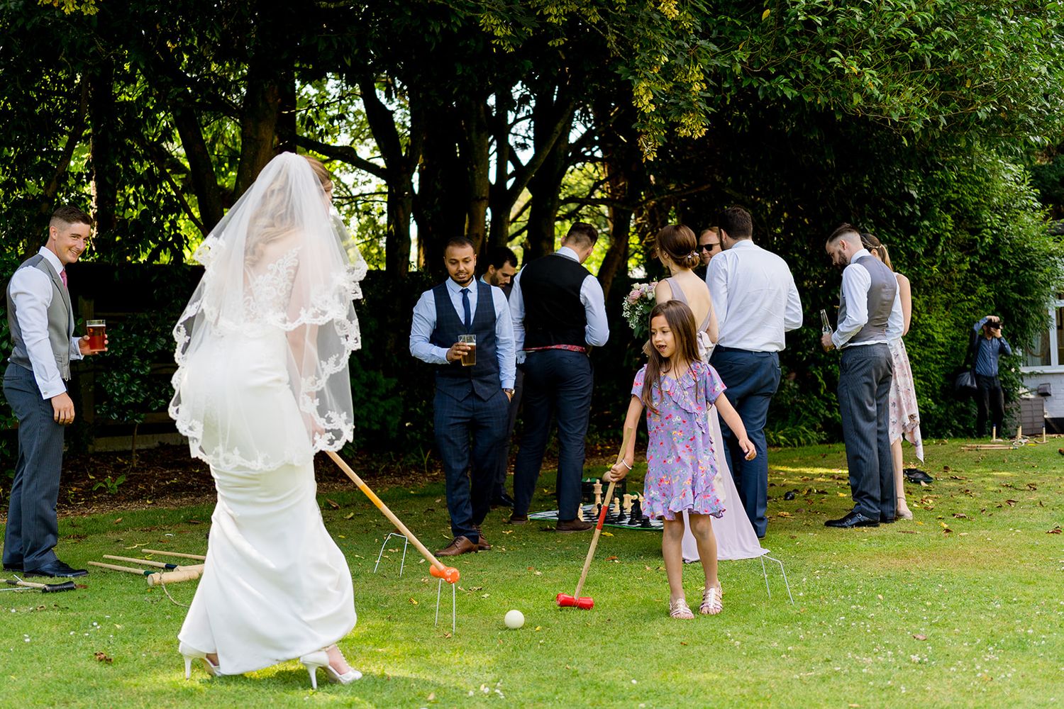garden games at weddings croquet