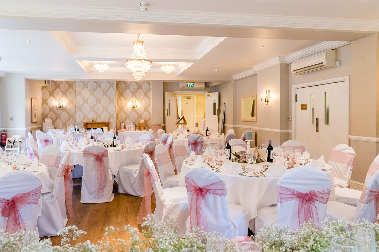 burley room at moorhill house hotel wedding breakfast