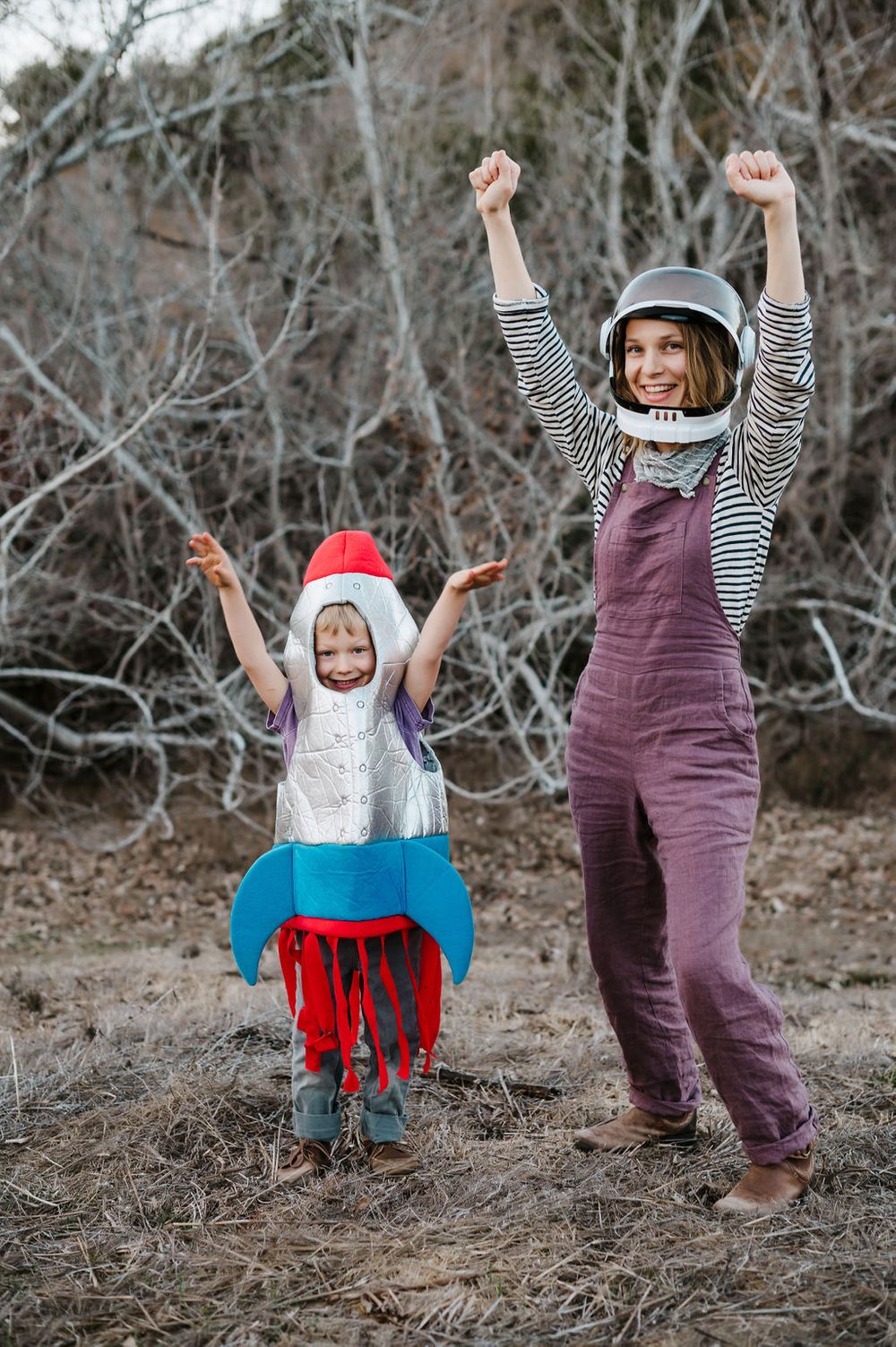 Playful motherhood and son family photography session outdoors on Sonoma County ranch.